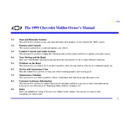 Chevrolet Malibu 1999 manual cover