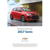 Chevrolet Sonic 2017 manual cover