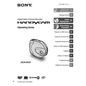 Sony DCR-DVD7 manual cover