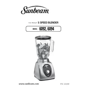 Sunbeam 6092 manual cover