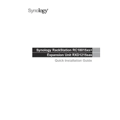 Synology RC18015xs+ RXD1215sas manual cover