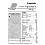 Panasonic CF-18 Series manual cover