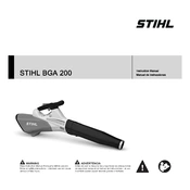 Stihl BGA 200 manual cover