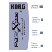 KORG Pa2X Pro manual cover