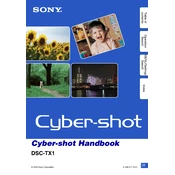 Sony DSC-TX1 manual cover