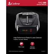 Cobra RAD 380 manual cover