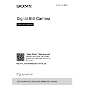 Sony DSC-HX80 manual cover