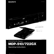 Sony MDP-510 manual cover