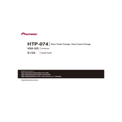 Pioneer HTP-074 manual cover