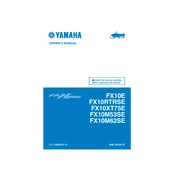 Yamaha FX10E, FX10RTRSE, FX10XT75E, FX10M53SE 2014 FX Nytro manual cover