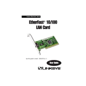 Linksys LNE100TX v5 LAN Card manual cover