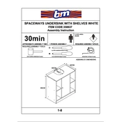 Spaceways B&M Undersink with Shelves White 358637 manual cover