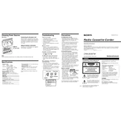 Sony CFM-30TW manual cover