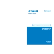 Yamaha EF2600FW manual cover