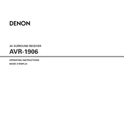 Denon AVR-1906 manual cover