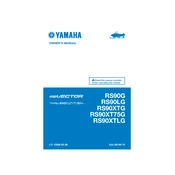 Yamaha RS90G, RS90LG, RS90XTG, RS90XT75G 2016 RS Vector manual cover