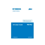 Yamaha RS1NJ 2018 RS Vector manual cover