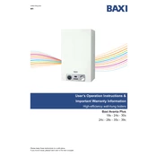 Baxi 18s Avanta Plus Combi manual cover