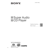 Sony SCD-XA5400ES manual cover