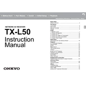 Onkyo TX L50 manual cover