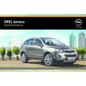 Opel Antara 2015 manual cover