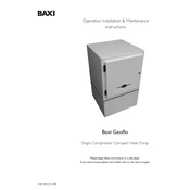 Baxi Geoflo Single Renewables manual cover