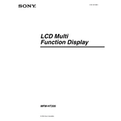 Sony MFM-HT205 manual cover