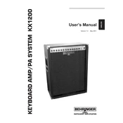 Behringer KX1200 manual cover