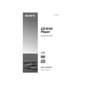 Sony DVP-CX875P manual cover