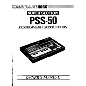 KORG PSS-50 manual cover