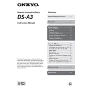 Onkyo DS A3 manual cover