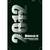 Polaris Widetrak LX 2012 manual cover