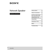 Sony SA NS510 manual cover