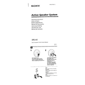 Sony SRS A5 manual cover