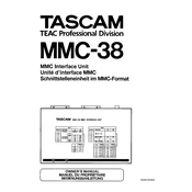 Tascam MMC-38 manual cover