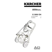 Karcher Honda G 3000 OH manual cover