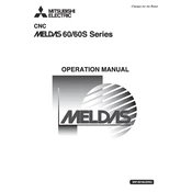 Mitsubishi Electric CNC Meldas 60, 60S Operating manual cover