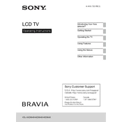 Sony KDL-40EX640 manual cover