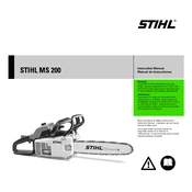 Stihl MS 200 manual cover