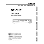 Onkyo DV S525 manual cover