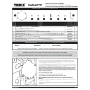 Thule XADAPT11 manual cover