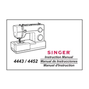 Singer 4452, 4443 manual cover