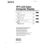 Sony SDM-HX73