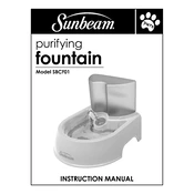 Sunbeam SBCF01 SPR-060613-366P manual cover