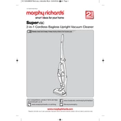 Morphy Richards 732000 SuperVac manual cover