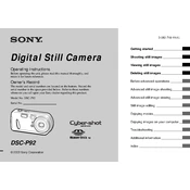 Sony DSC-P92 manual cover