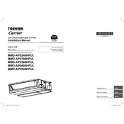 Carrier Toshiba MMD-AP0246HPUL manual cover