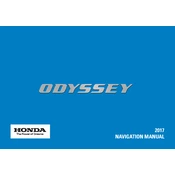 Honda Odyssey 2017 manual cover