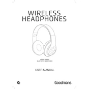 Goodmans B&M Wireless Bluetooth Headphones 330054 manual cover