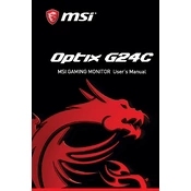 MSI Optix G24C manual cover